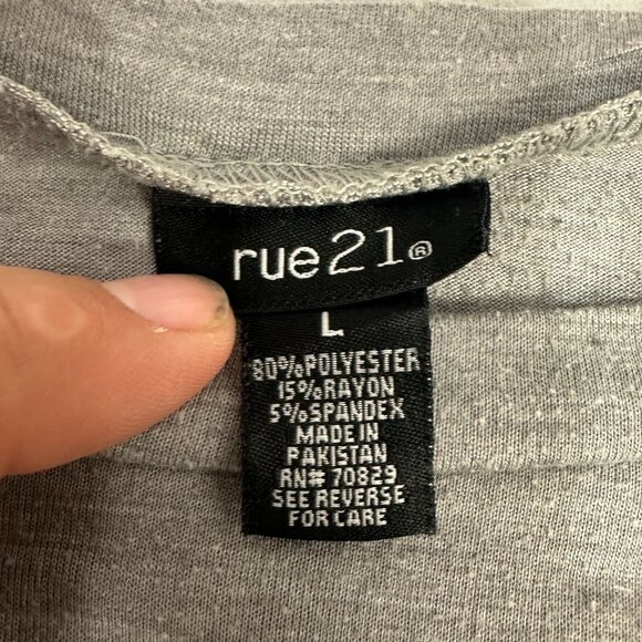 Rue21 Marilyn Monroe Graphic Tee With Back Cutout Gray L - Picture 3 of 6